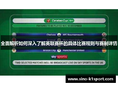 全面解析如何深入了解英联赛杯的具体比赛规则与赛制详情 全面解析如何深入了解英联赛杯的具体比赛规则与赛制详情